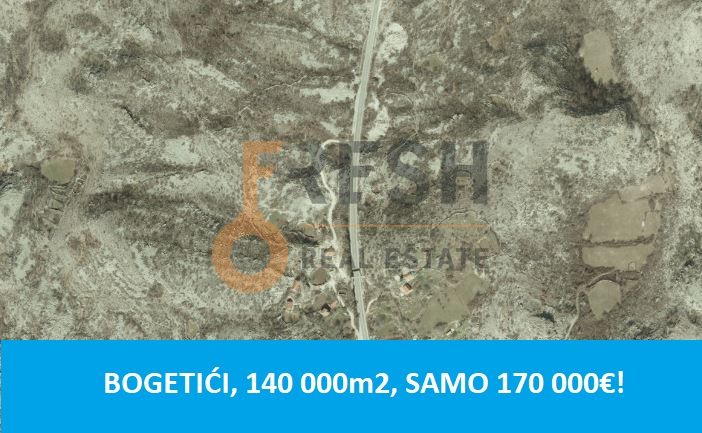 Plac, 140 000m2, Nikšić- Bogetići, Prodaja - 1 Plac, 140 000m2, Nikšić- Bogetići, Prodaja - 1