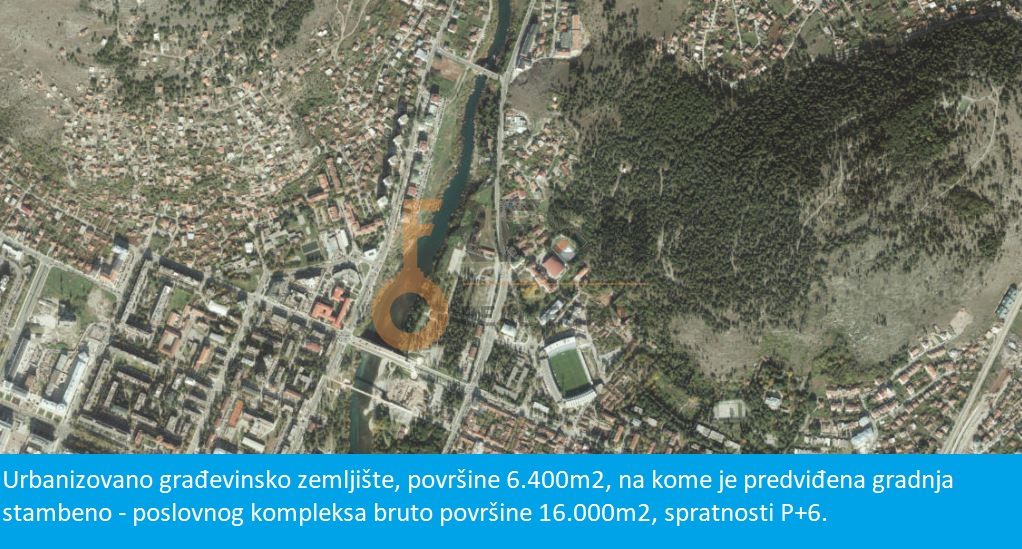 Urbanizovano građevinsko zemljište, 6 400m2, Centar, Prodaja - 1 Urbanizovano građevinsko zemljište, 6 400m2, Centar, Prodaja - 1