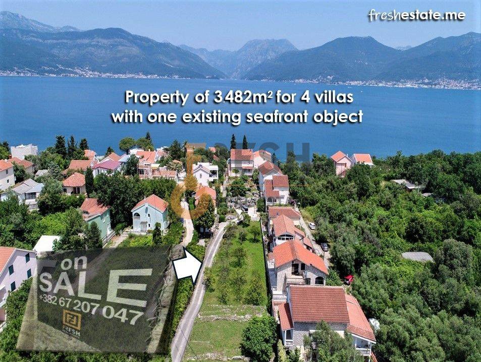 Krašići, kuća na obali i zemljište za 3 vile, Prodaja - 1