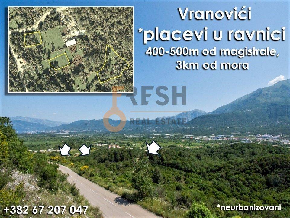 Vranovići, Kotor, više placeva, 1500-4500m2, Prodaja - 1 Vranovići, Kotor, više placeva, 1500-4500m2, Prodaja - 1
