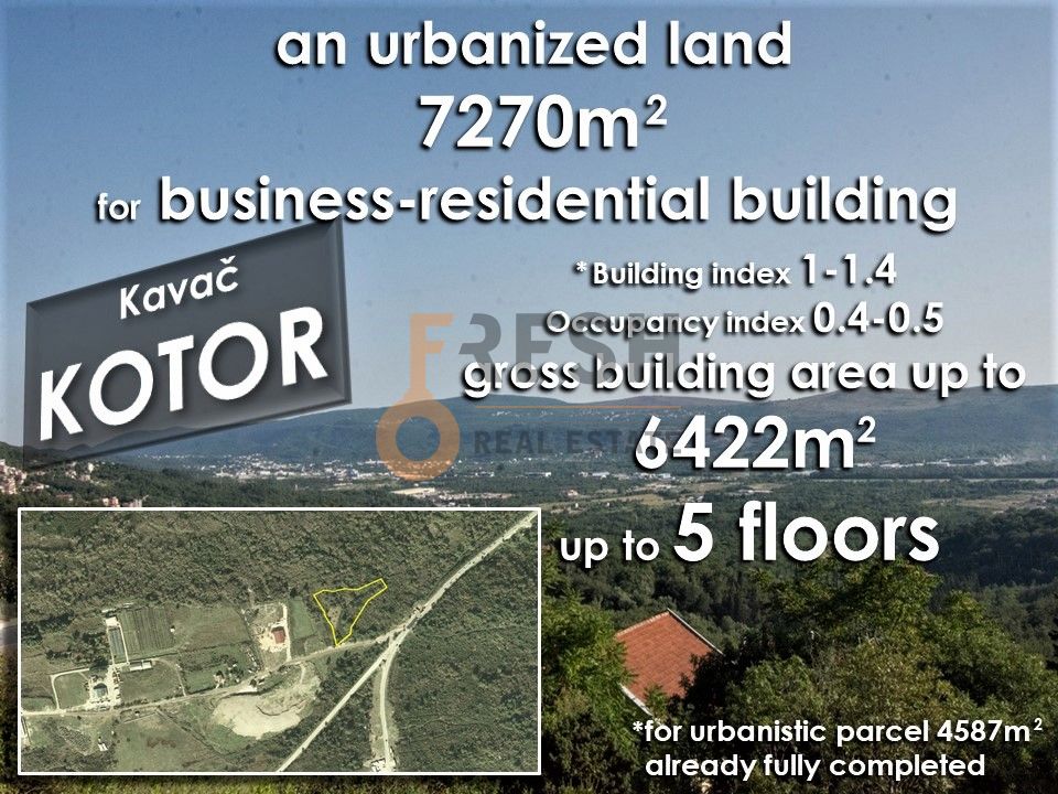 Urbanizovano građevinsko zemljište, 7270m2, Kavač, Prodaja - 1