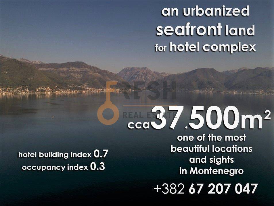 Urbanzovano građevinsko zemljište za gradnju hotela,  Krašići, unikatna lokacija prema Luštici, opština Tivat - 3