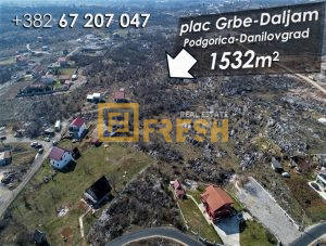 Plac, 1532m2, Grbe, Danilovgrad - 1