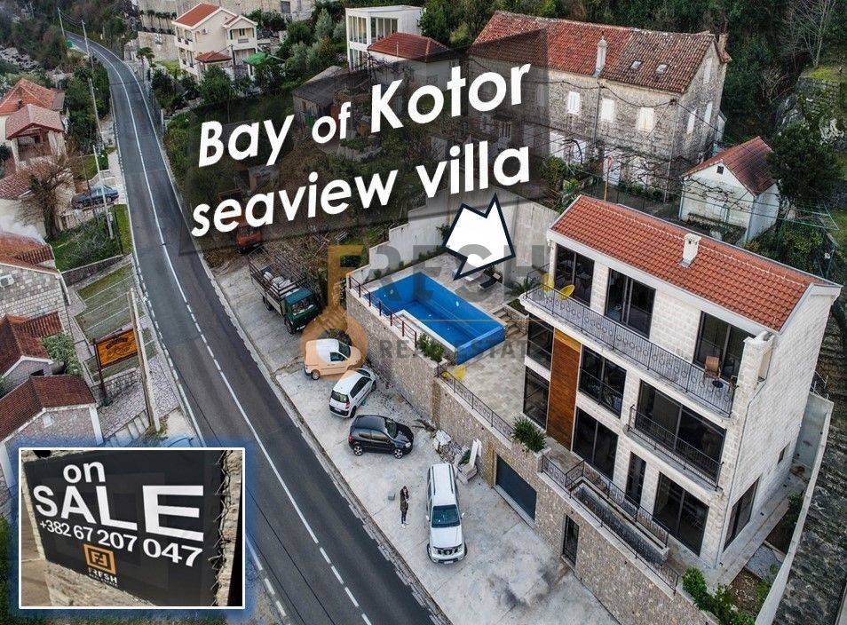 Vila sa pogledom na Perast, 300m2, Kostanjica, Kotor, prodaja - 9