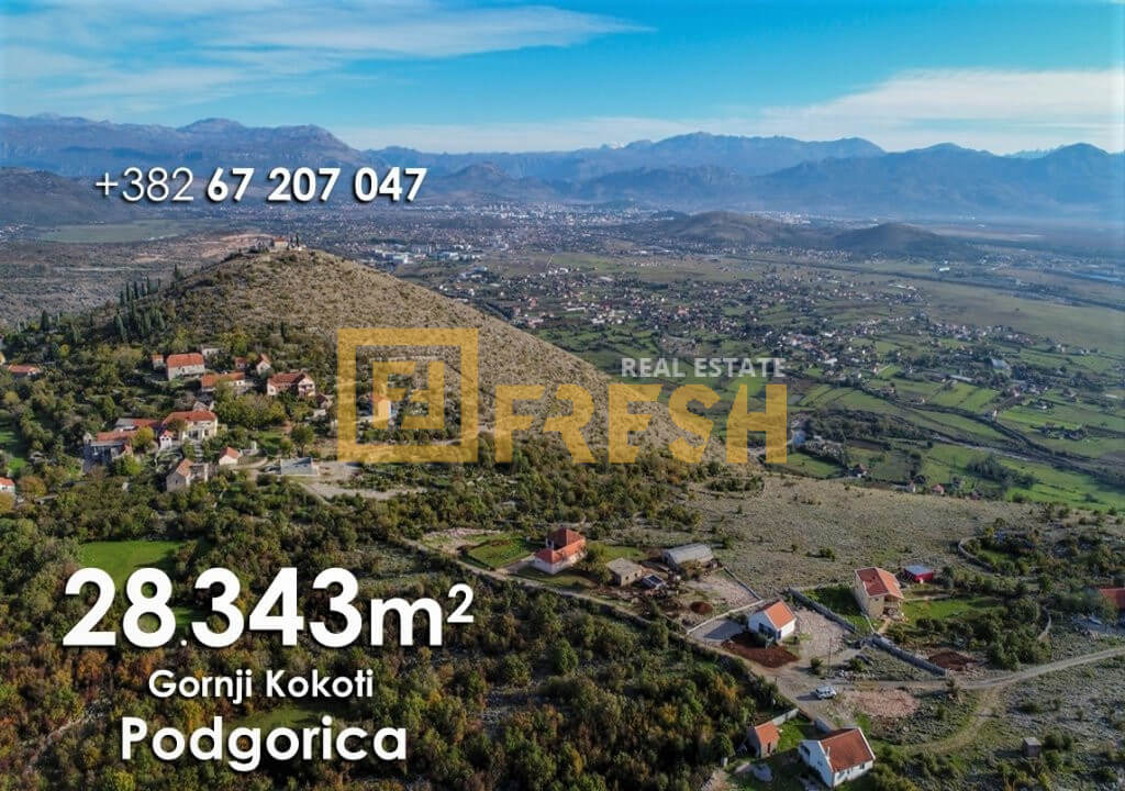 28343m2 Gornji Kokoti, Podgorica 1