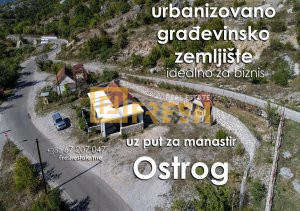 Poslovni prostor - Urbanizovani plac 1028m2 uz put za manastir Ostrog - 1