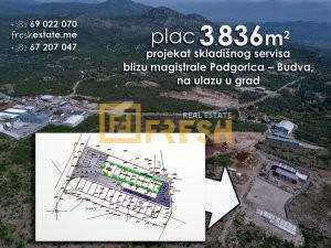 Projekat Magacin 600-3000m2 na 3836m2 placa - 1