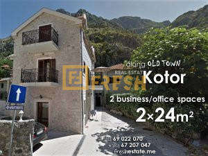 Poslovni prostor 24m2×2 uz Stari grad Kotor - 1