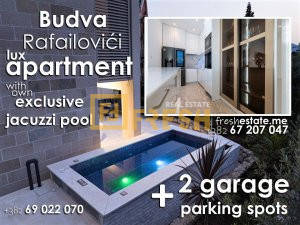 Lux namješten, 136m2 + 2 parking mjesta u garaži, Rafailovići - 1