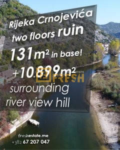 Ruševina 131m2 + plac 10899m2 Rijeka Crnojevića - 1