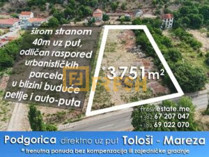 3751m2, Tološi, uz glavni put ka Marezi, Prodaja - 1