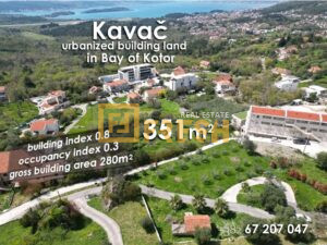 Urbanizovano građevinsko zemljište, 351m2, Kavač-Kotor, Prodaja - 1