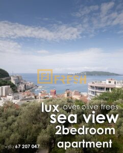Nov, lux 2soban, namješten, pogled na more, Rafailovići - 1